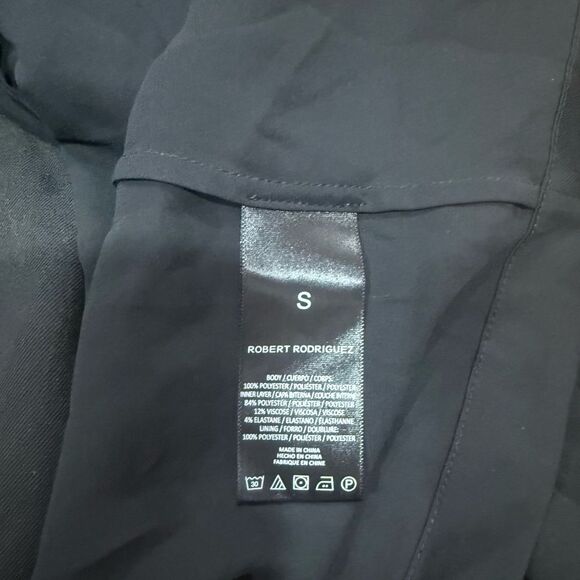 Robert Rodriguez Black Mock Neck Pleated Blouse Women’s Size Small NWT - Picture 7 of 8